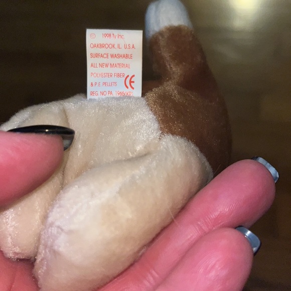 Ty Beanie Baby Basset Hound Vintage 1990s Tracker Rare With Tush Tag - Picture 7 of 11
